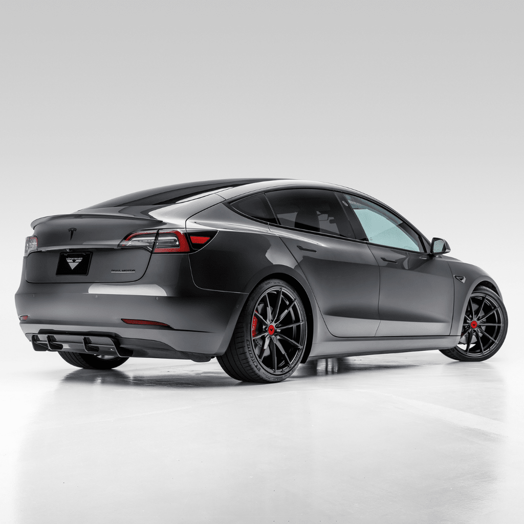 Tesla Model 3 Volta Aero Rear Diffuser by Vorsteiner - AUTOID® - Rear Diffusers - Vorsteiner