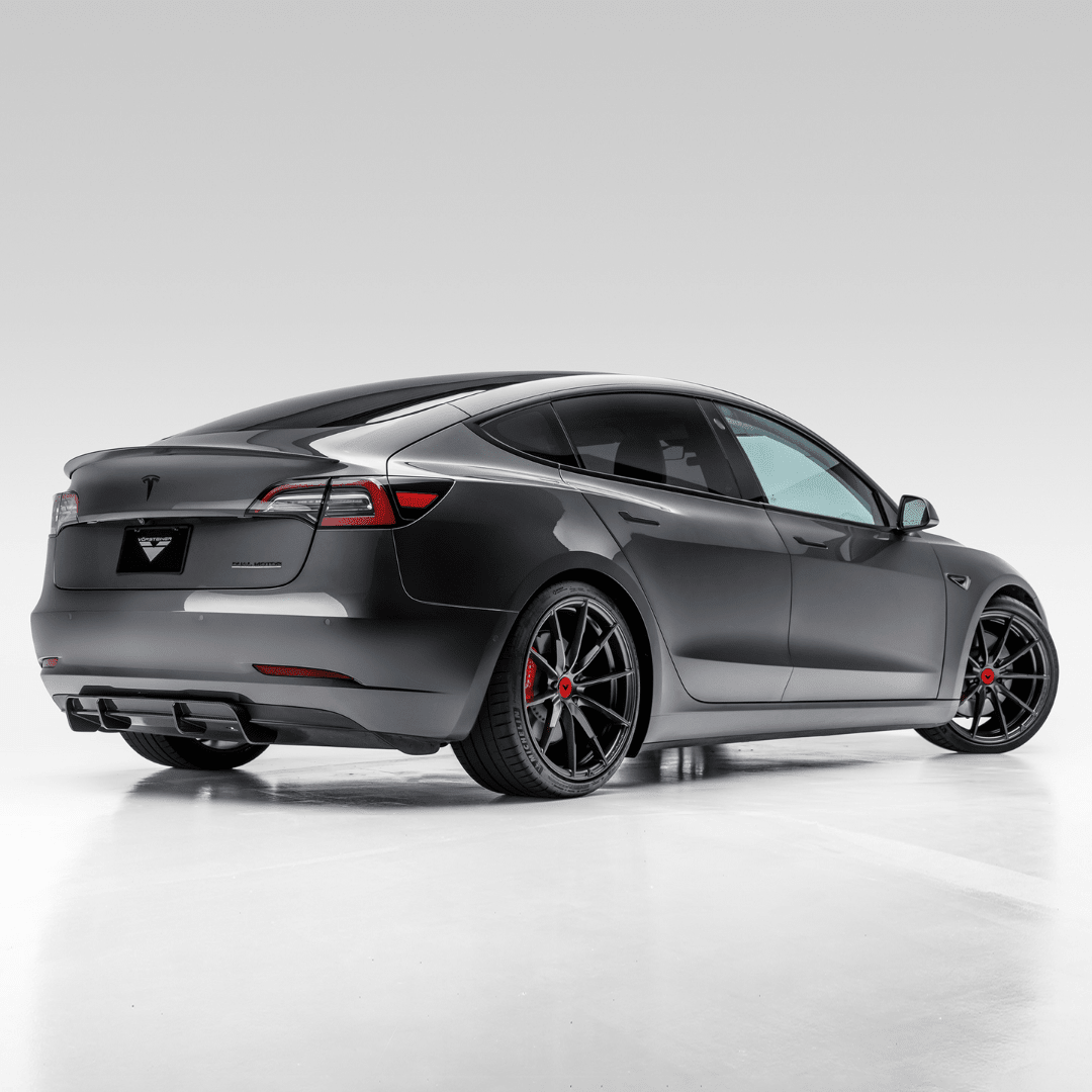 Tesla Model 3 Volta Aero Rear Diffuser by Vorsteiner - AUTOID® - Rear Diffusers - Vorsteiner