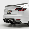 Tesla Model 3 Volta Aero Rear Diffuser by Vorsteiner - AUTOID® - Rear Diffusers - Vorsteiner