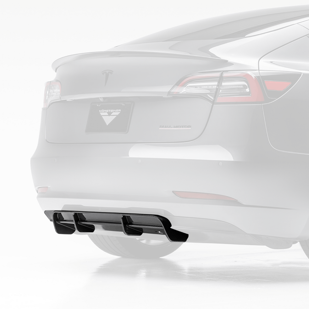 Tesla Model 3 Volta Aero Rear Diffuser by Vorsteiner - AUTOID - Rear Diffusers - Vorsteiner