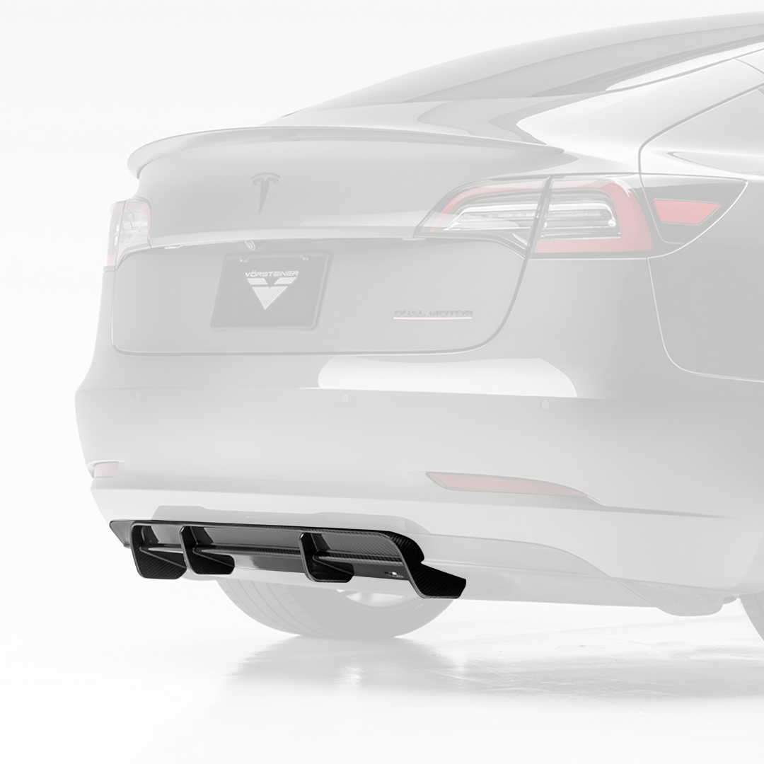 Tesla Model 3 Volta Aero Rear Diffuser by Vorsteiner - AUTOID - Rear Diffusers - Vorsteiner