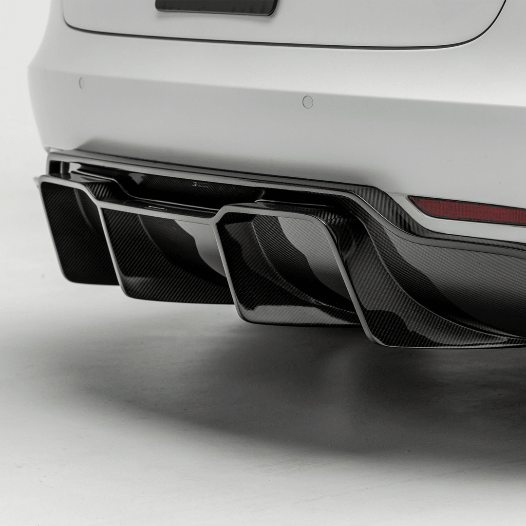 Tesla Model 3 Volta Aero Rear Diffuser by Vorsteiner - AUTOID® - Rear Diffusers - Vorsteiner