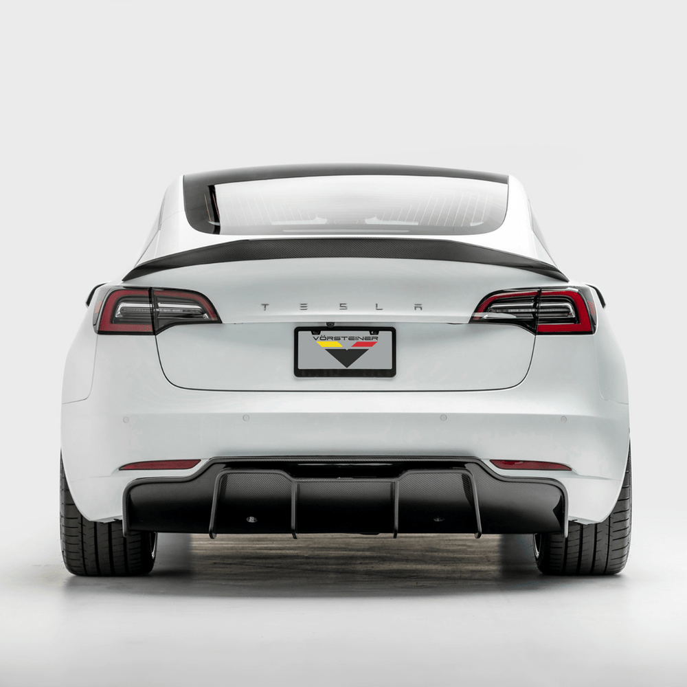 Tesla Model 3 Volta Aero Rear Diffuser by Vorsteiner - AUTOID - Rear Diffusers - Vorsteiner