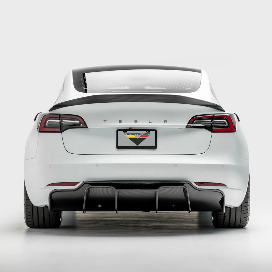 Tesla Model 3 Volta Aero Rear Diffuser by Vorsteiner - AUTOID - Rear Diffusers - Vorsteiner