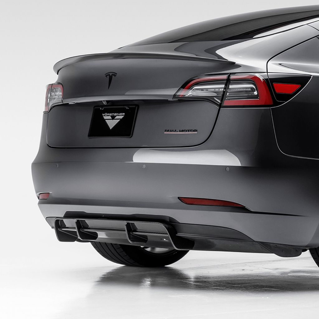 Tesla Model 3 Volta Aero Rear Diffuser by Vorsteiner - AUTOID - Rear Diffusers - Vorsteiner