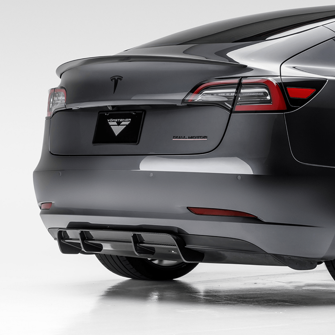 Tesla Model 3 Volta Aero Rear Diffuser by Vorsteiner - AUTOID - Rear Diffusers - Vorsteiner