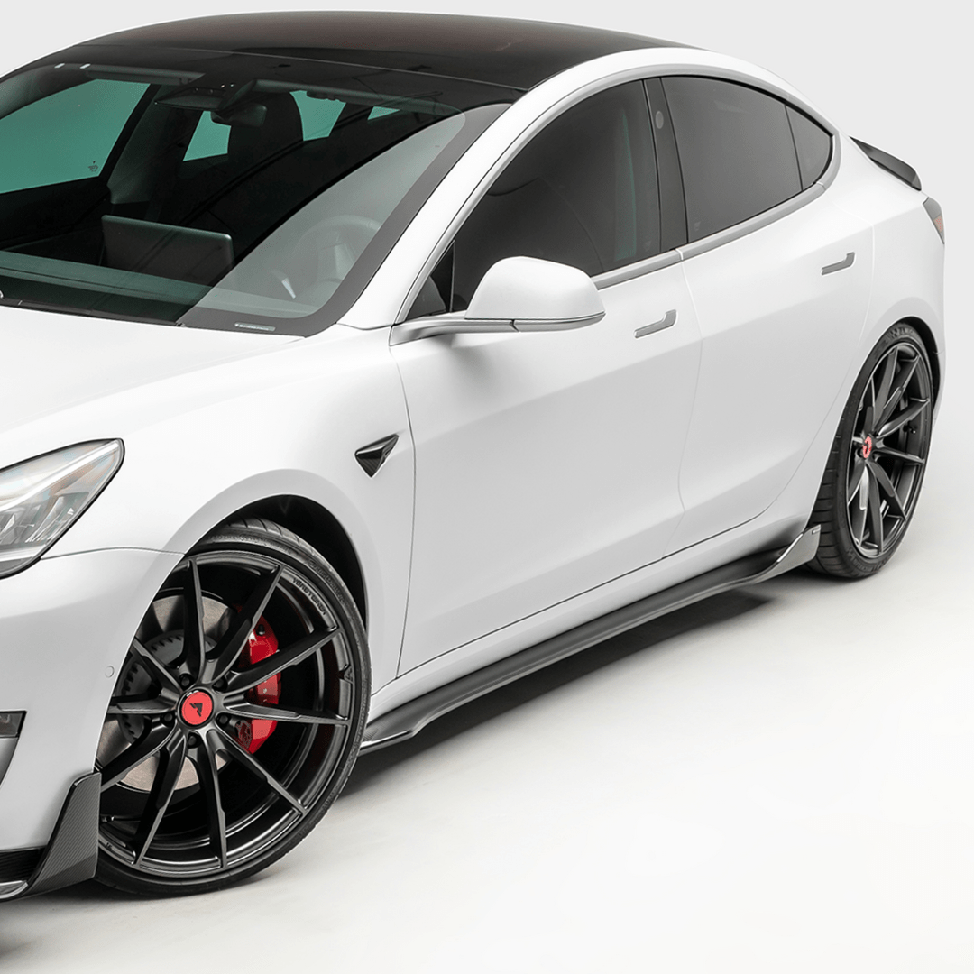 Tesla Model 3 Volta Aero Side Skirt by Vorsteiner - AUTOID - Side Skirts & Winglets - Vorsteiner
