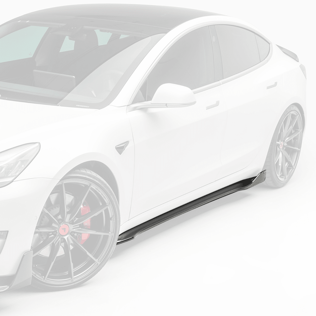 Tesla Model 3 Volta Aero Side Skirt by Vorsteiner - AUTOID® - Side Skirts & Winglets - Vorsteiner
