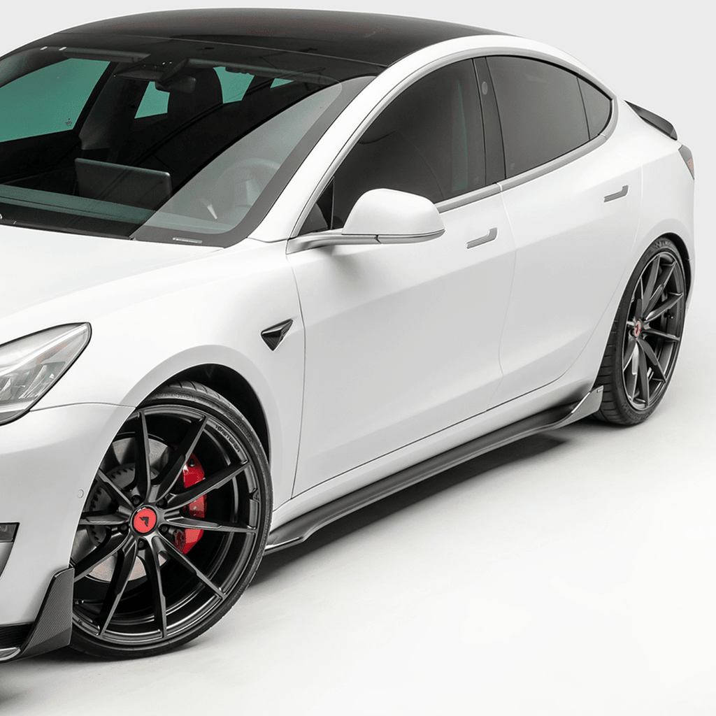 Tesla Model 3 Volta Aero Side Skirt by Vorsteiner - AUTOID® - Side Skirts & Winglets - Vorsteiner