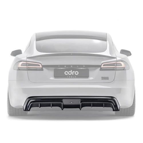 Tesla Model S Plaid Facelift II Pre-Preg Carbon Fibre Rear Diffuser by Adro (2021+) - AUTOID® - Rear Diffusers - Adro