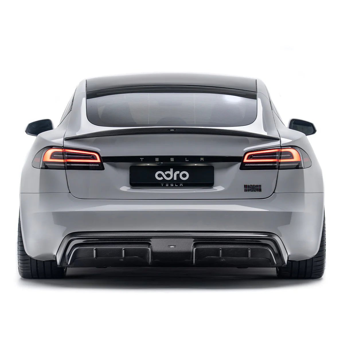 Tesla Model S Plaid Facelift II Pre-Preg Carbon Fibre Rear Spoiler by Adro (2021+) - AUTOID® - Rear Spoilers - Adro