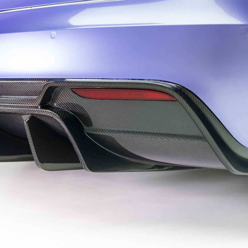 Tesla Model S Plaid VRS Aero Rear Diffuser Carbon Fiber by Vorsteiner - AUTOID® - Rear Diffusers - Vorsteiner