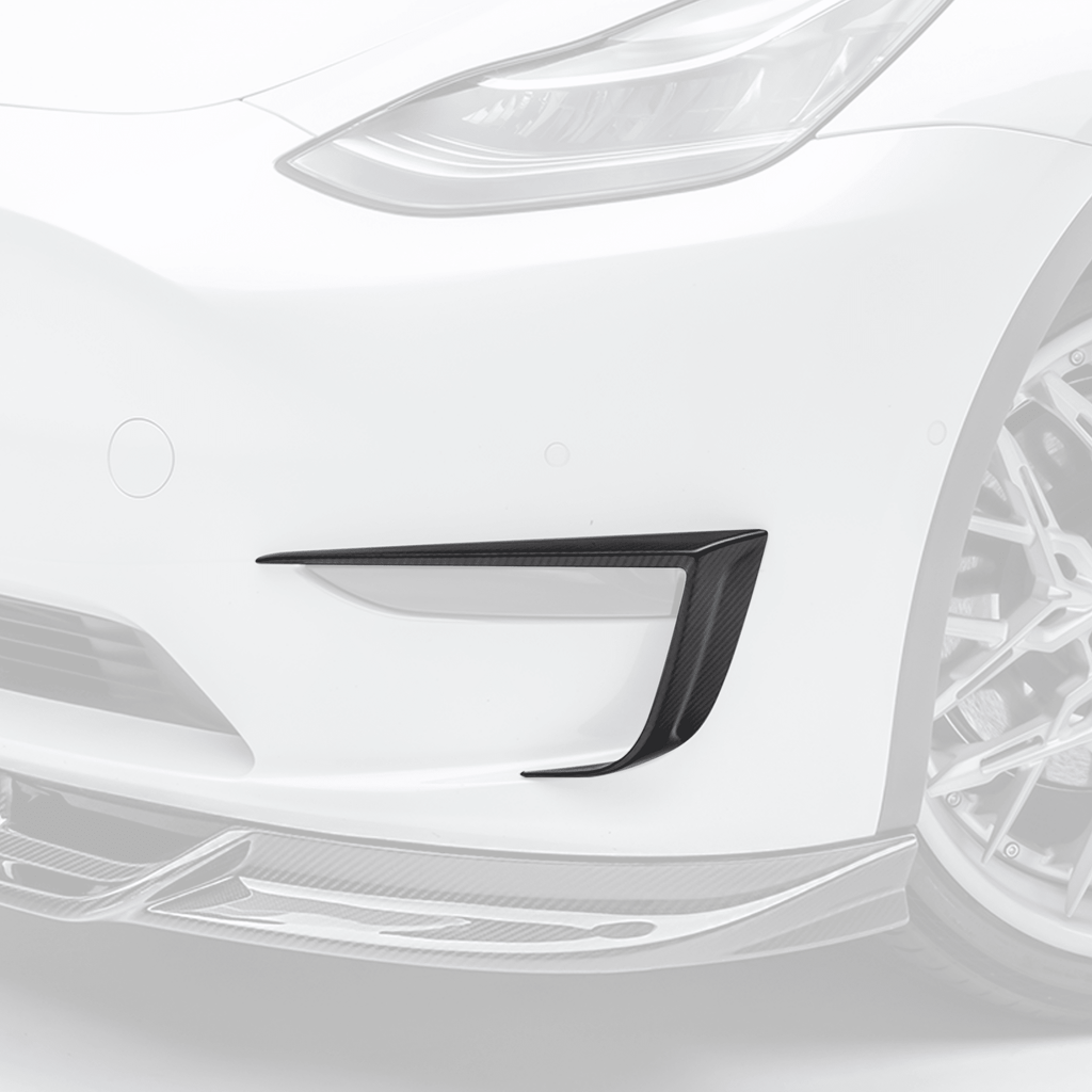 Tesla Model Y Aero Add-On Bumper Flares by Vorsteiner - AUTOID® - Bumper Inserts & Trim - Vorsteiner