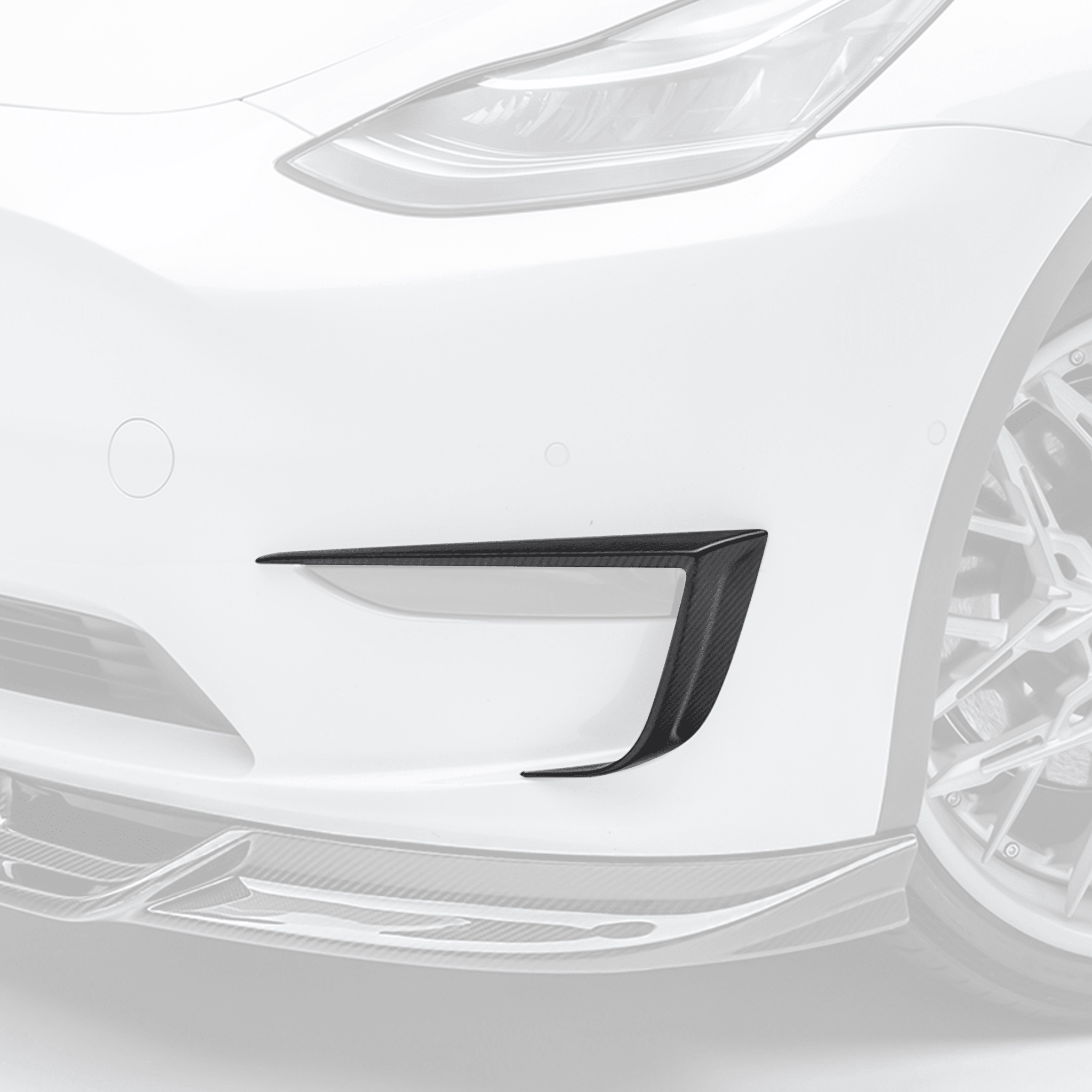Tesla Model Y Aero Add-On Bumper Flares by Vorsteiner - AUTOID® - Bumper Inserts & Trim - Vorsteiner