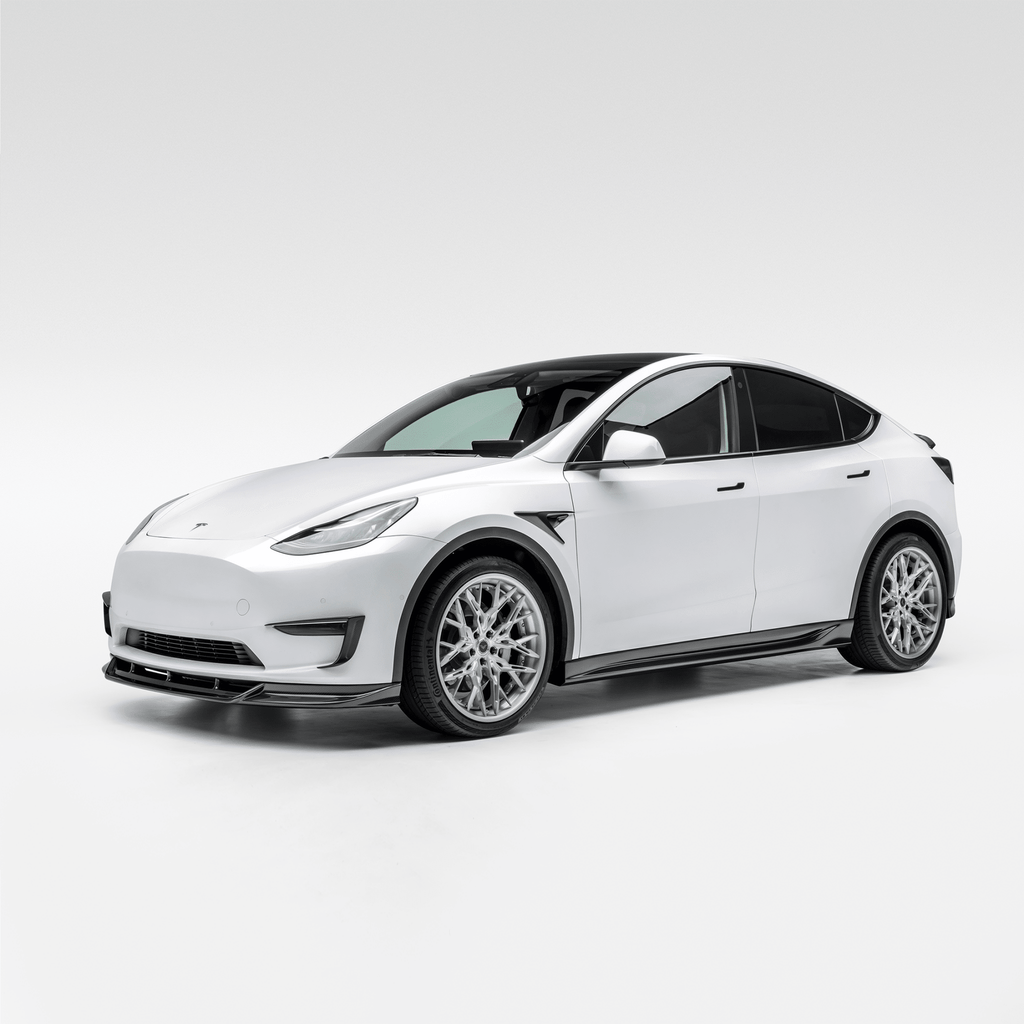 Tesla Model Y Aero Add-On Bumper Flares by Vorsteiner - AUTOID® - Bumper Inserts & Trim - Vorsteiner