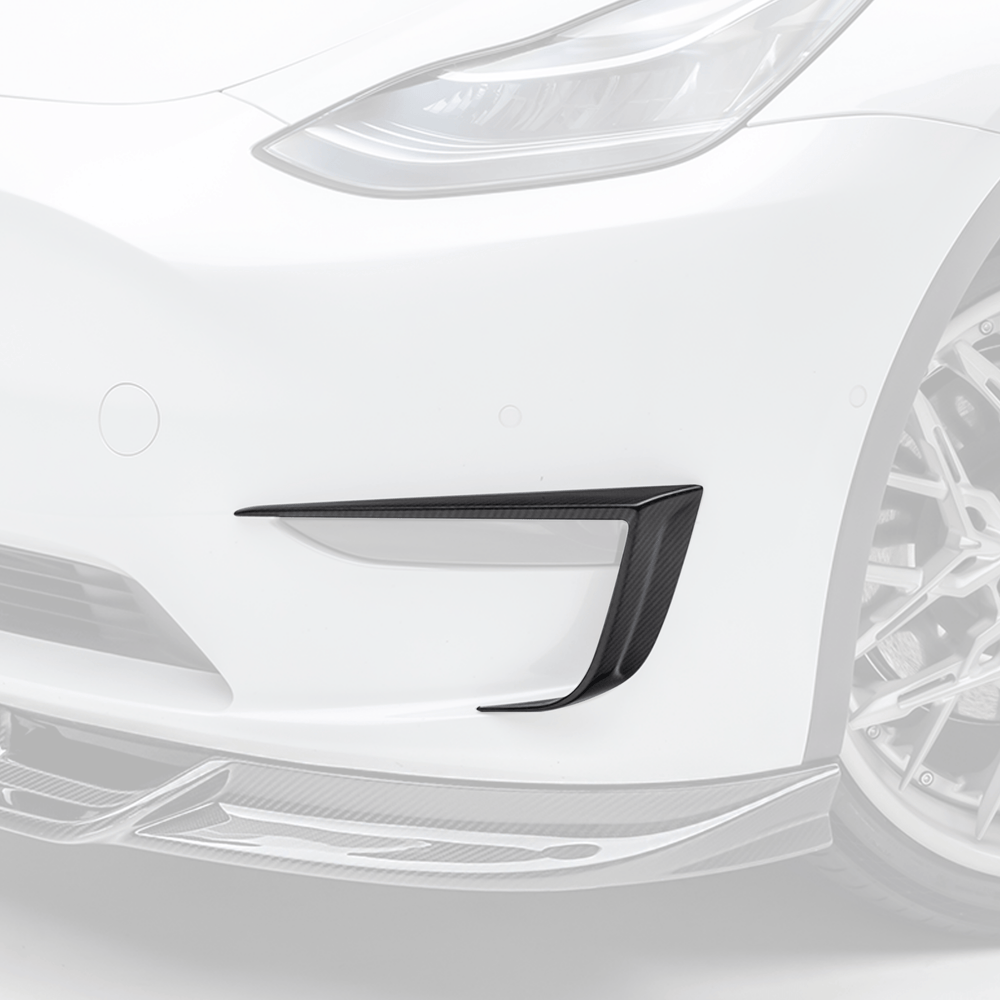 Tesla Model Y Aero Add - On Bumper Flares by Vorsteiner - AUTOID - Bumper Inserts & Trim - Vorsteiner
