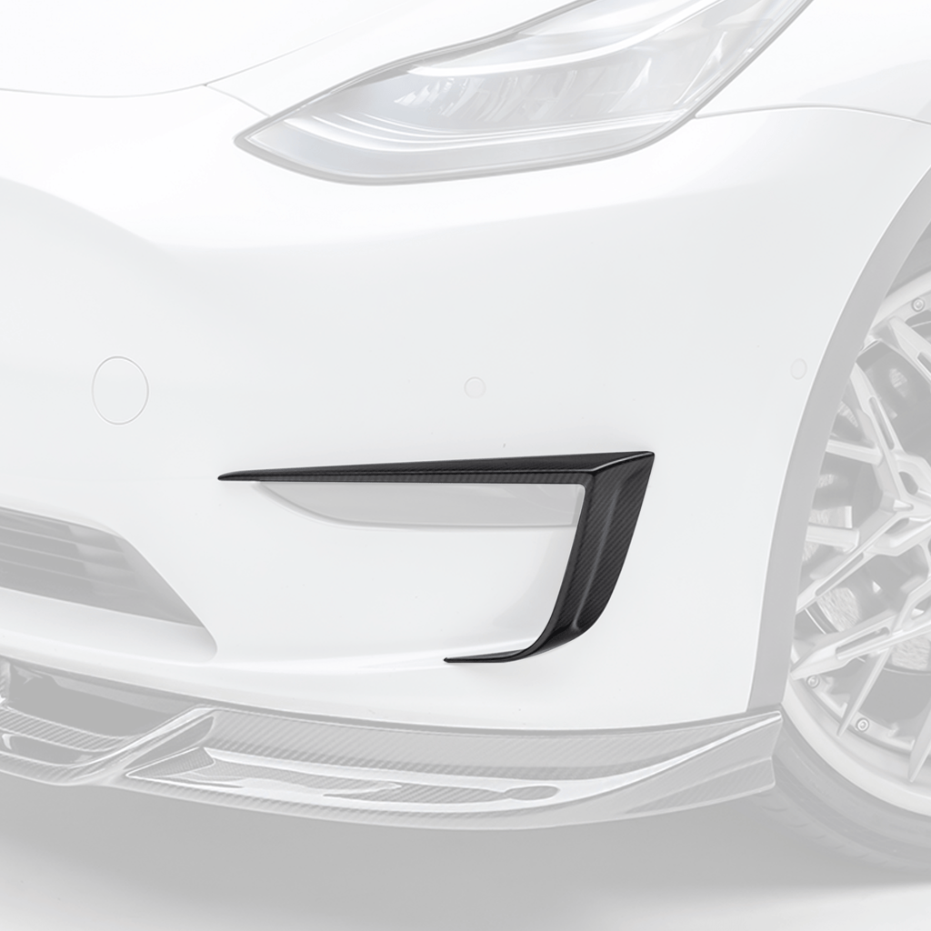 Tesla Model Y Aero Add - On Bumper Flares by Vorsteiner - AUTOID - Bumper Inserts & Trim - Vorsteiner