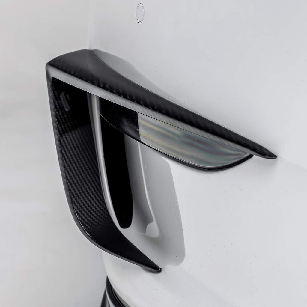 Tesla Model Y Aero Add-On Bumper Flares by Vorsteiner - AUTOID® - Bumper Inserts & Trim - Vorsteiner