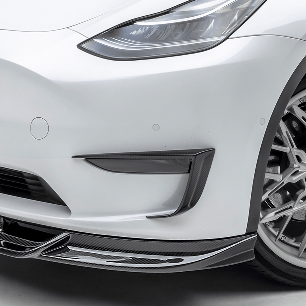 Tesla Model Y Aero Add-On Bumper Flares by Vorsteiner - AUTOID® - Bumper Inserts & Trim - Vorsteiner