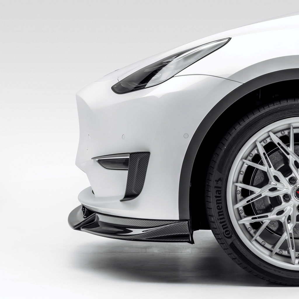 Tesla Model Y Aero Add-On Bumper Flares by Vorsteiner - AUTOID® - Bumper Inserts & Trim - Vorsteiner