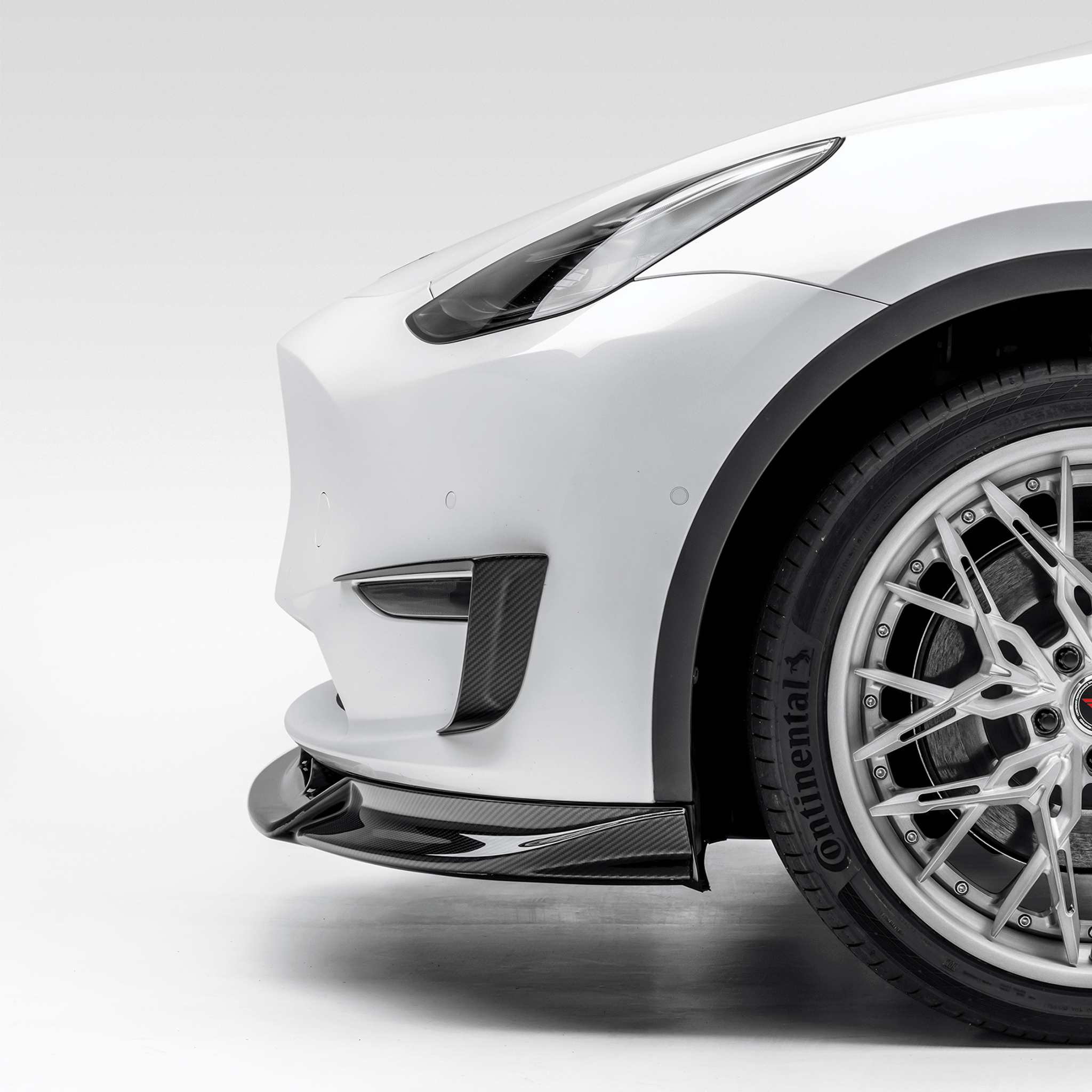 Tesla Model Y Aero Add-On Bumper Flares by Vorsteiner - AUTOID® - Bumper Inserts & Trim - Vorsteiner