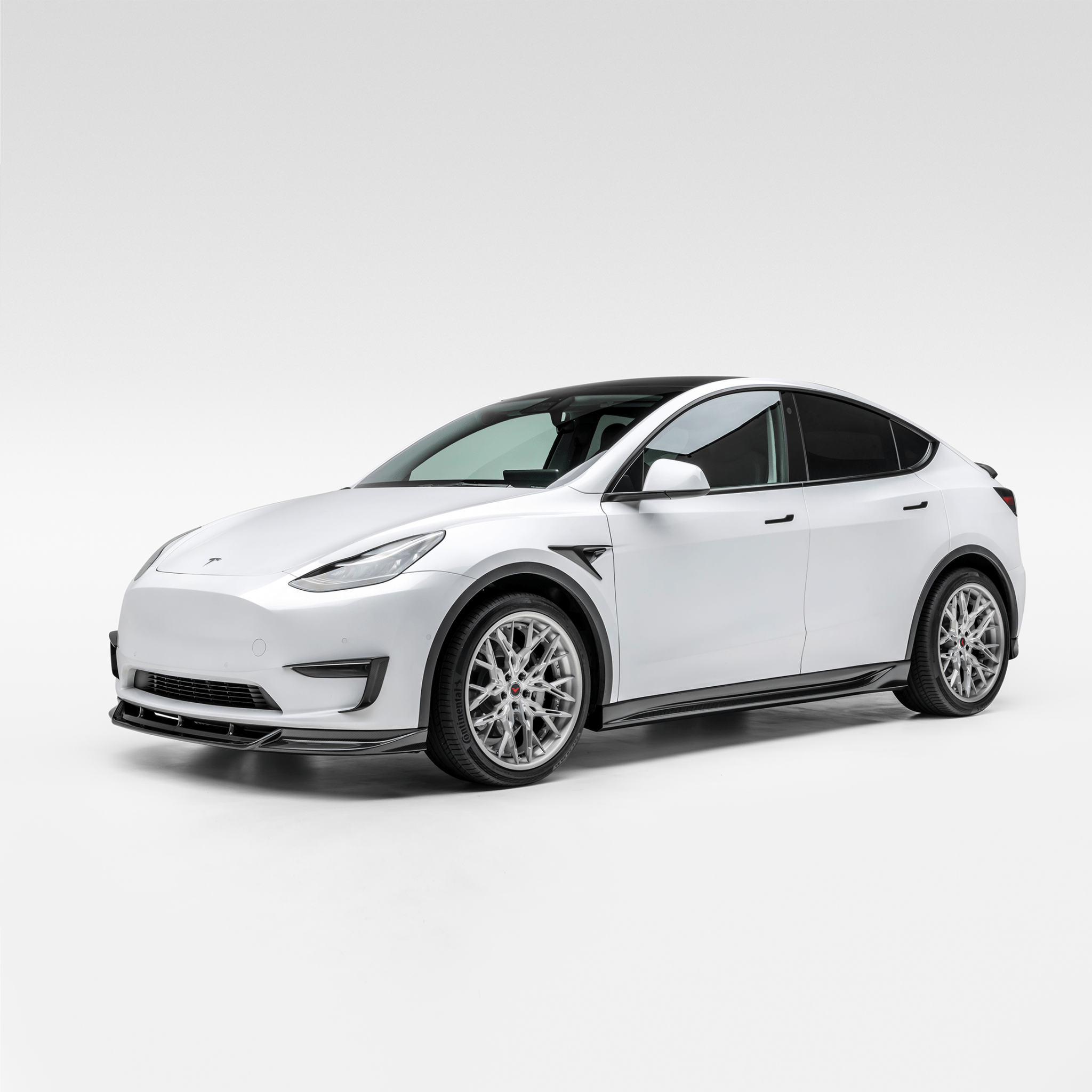 Tesla Model Y Aero Front Spoiler by Vorsteiner - AUTOID - Front Lips & Splitters - Vorsteiner