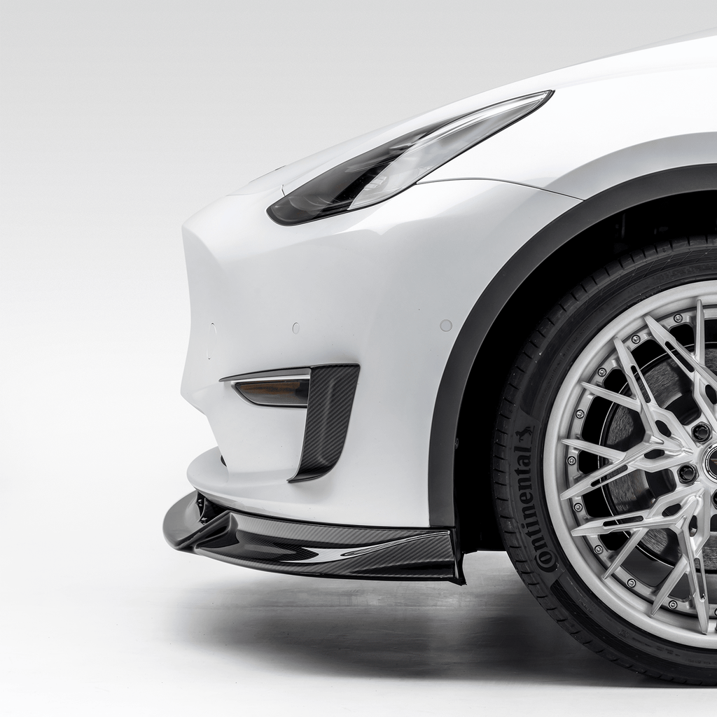 Tesla Model Y Aero Front Spoiler by Vorsteiner - AUTOID® - Front Lips & Splitters - Vorsteiner