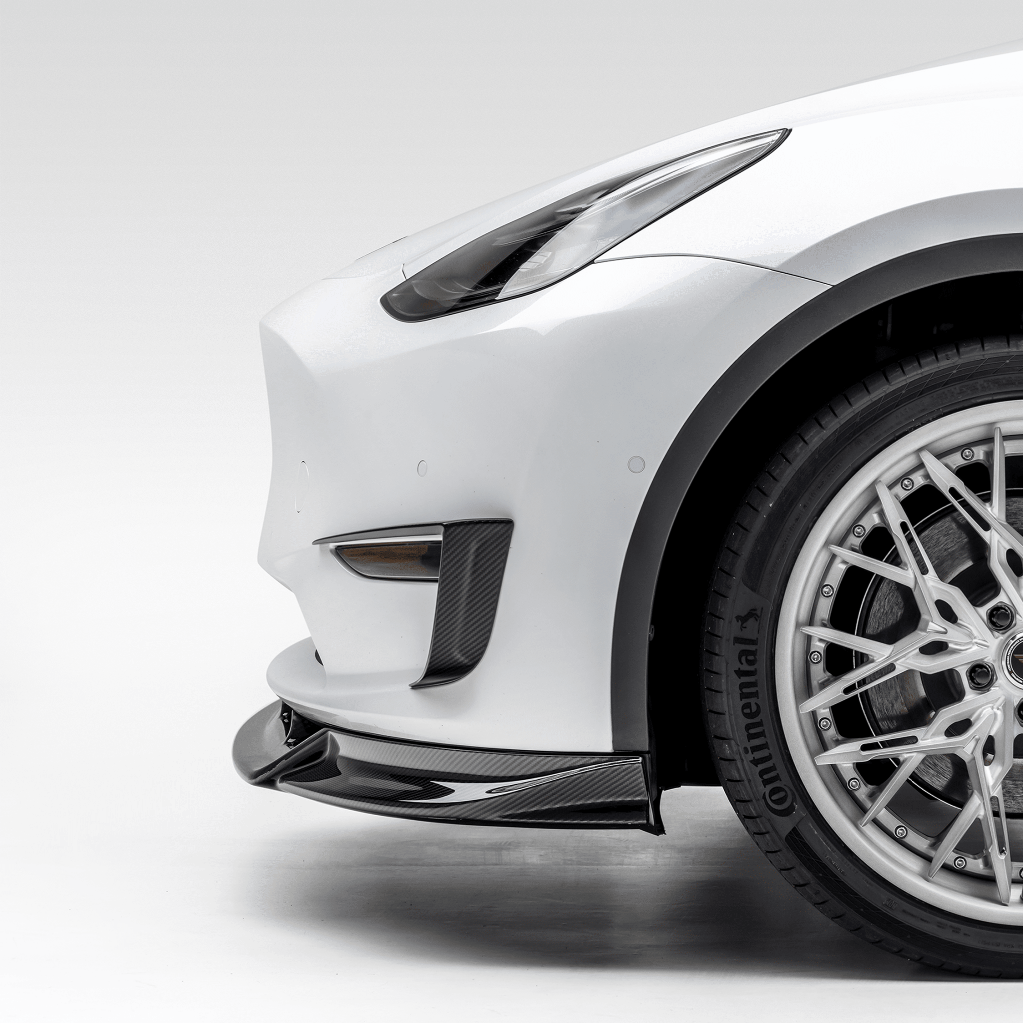 Tesla Model Y Aero Front Spoiler by Vorsteiner - AUTOID® - Front Lips & Splitters - Vorsteiner