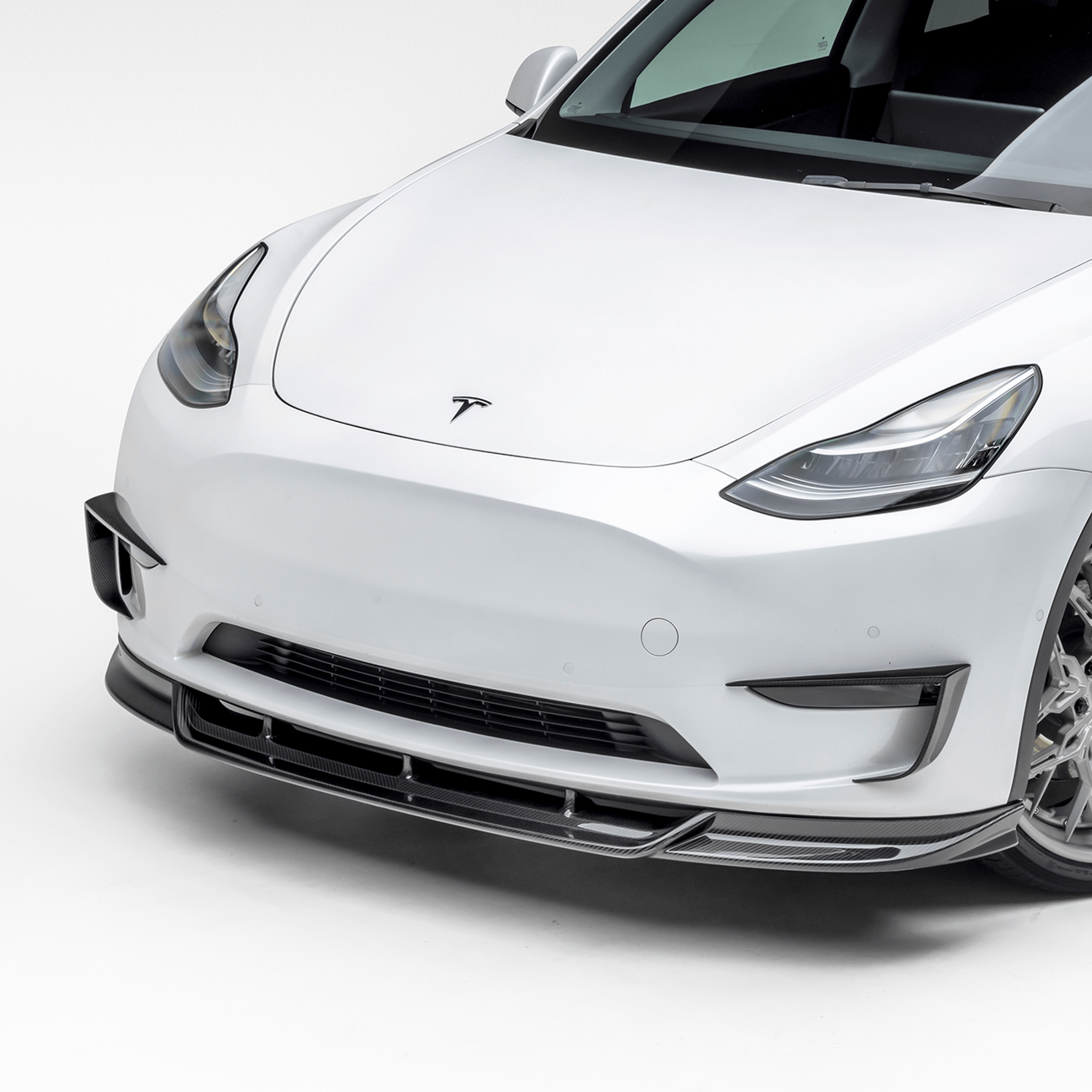 Tesla Model Y Aero Front Spoiler by Vorsteiner - AUTOID - Front Lips & Splitters - Vorsteiner