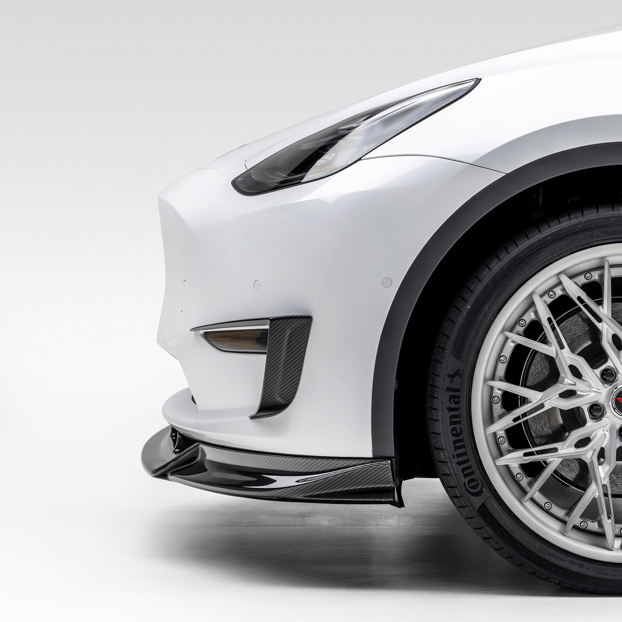 Tesla Model Y Aero Front Spoiler by Vorsteiner - AUTOID - Front Lips & Splitters - Vorsteiner