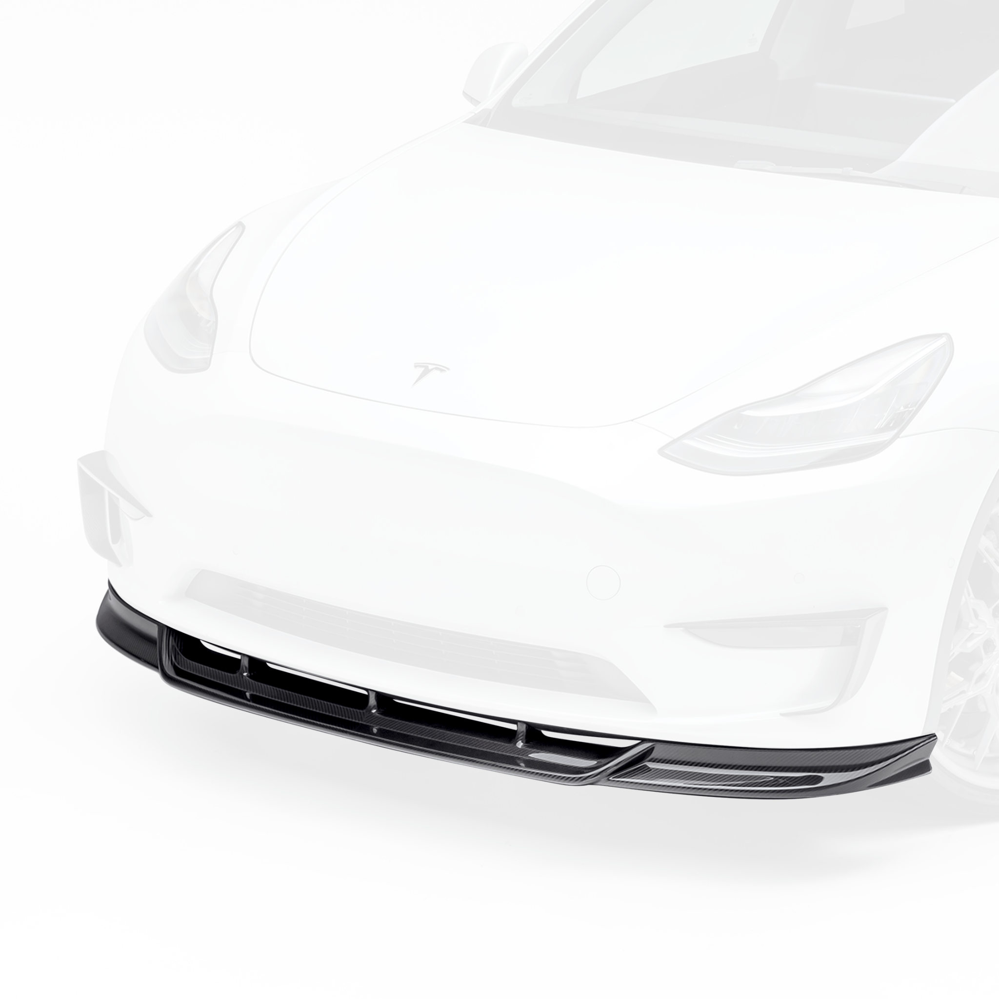 Tesla Model Y Aero Front Spoiler by Vorsteiner - AUTOID - Front Lips & Splitters - Vorsteiner