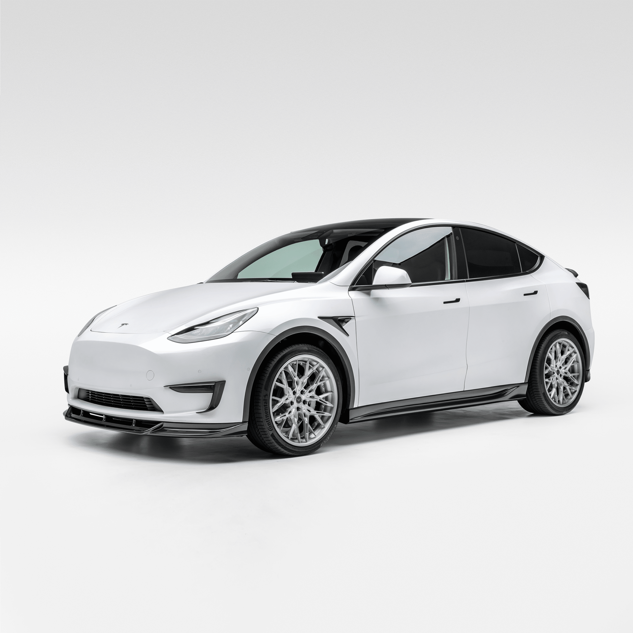 Tesla Model Y Aero Front Spoiler by Vorsteiner - AUTOID® - Front Lips & Splitters - Vorsteiner
