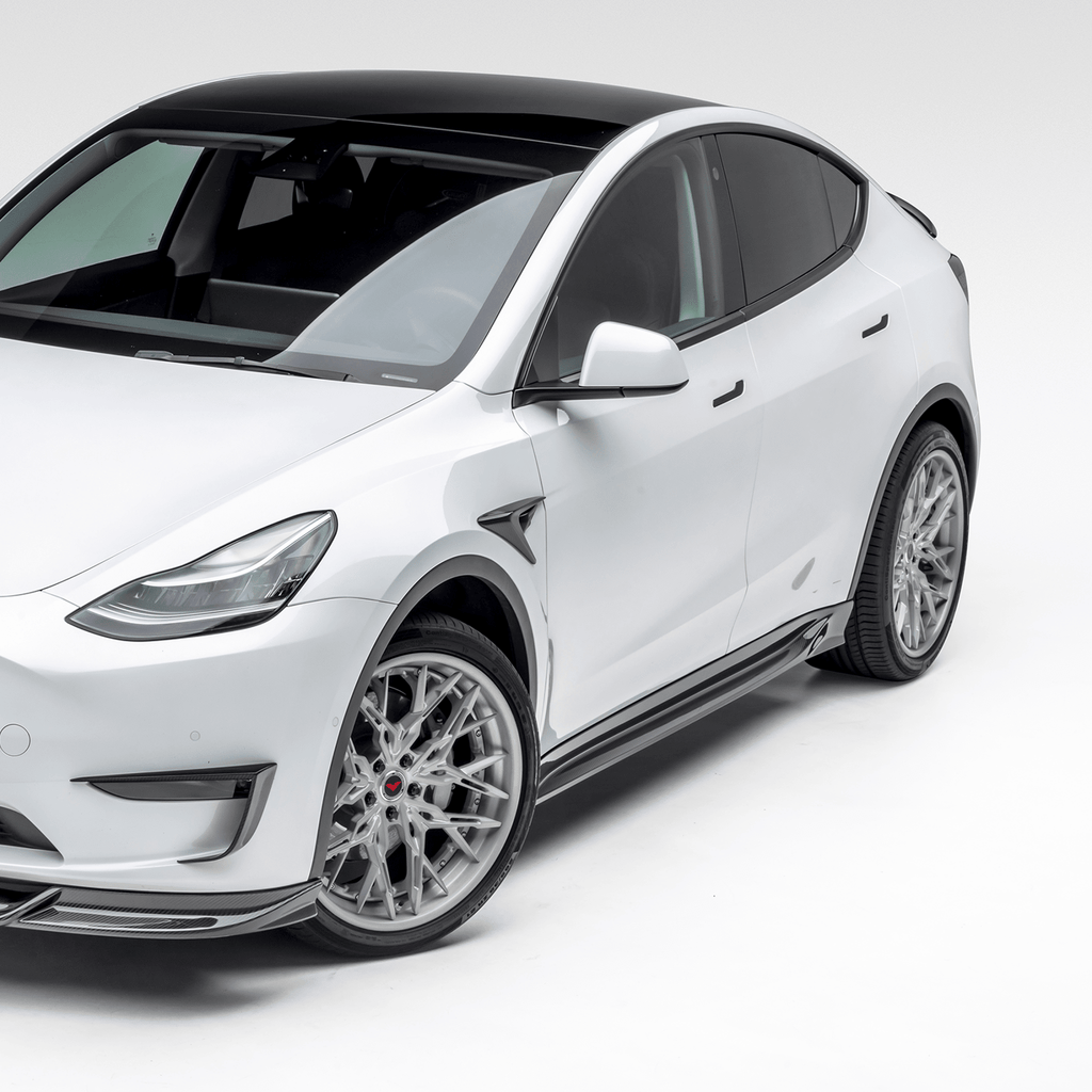 Tesla Model Y Aero Side Skirts by Vorsteiner - AUTOID® - Side Skirts & Winglets - Vorsteiner