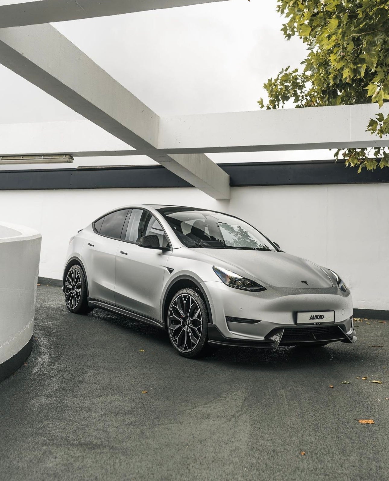 Tesla Model Y Pre-Preg Carbon Fibre Front Splitter by Adro (2020+) - AUTOID® - Front Lips & Splitters - Adro