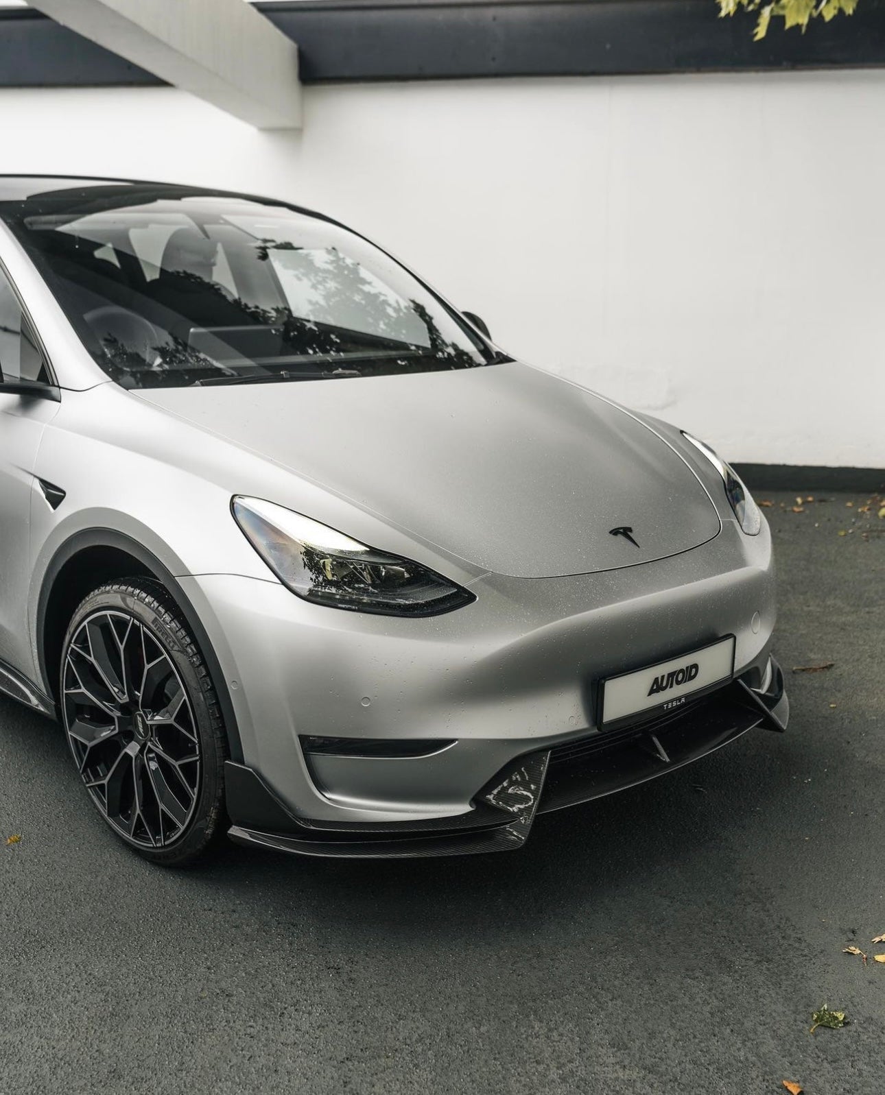 Tesla Model Y Pre-Preg Carbon Fibre Front Splitter by Adro (2020+) - AUTOID® - Front Lips & Splitters - Adro