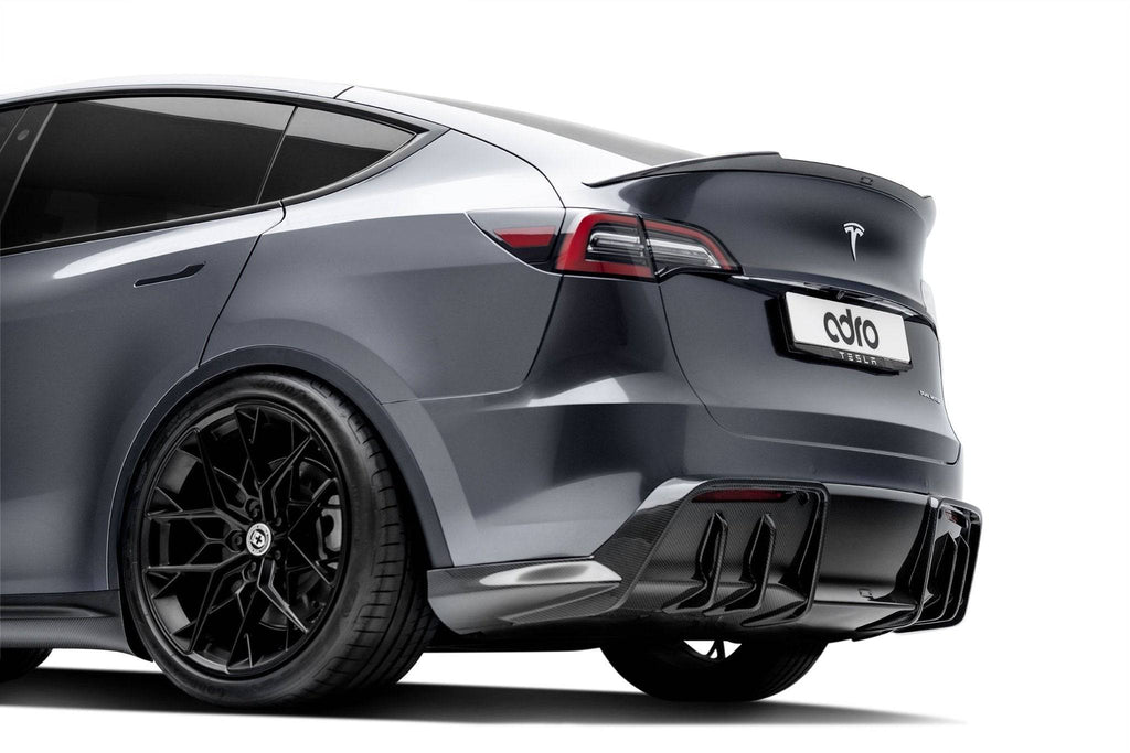 Tesla Model Y Pre-Preg Carbon Fibre Rear Diffuser by Adro (2020+) - AUTOID® - Rear Diffusers - Adro