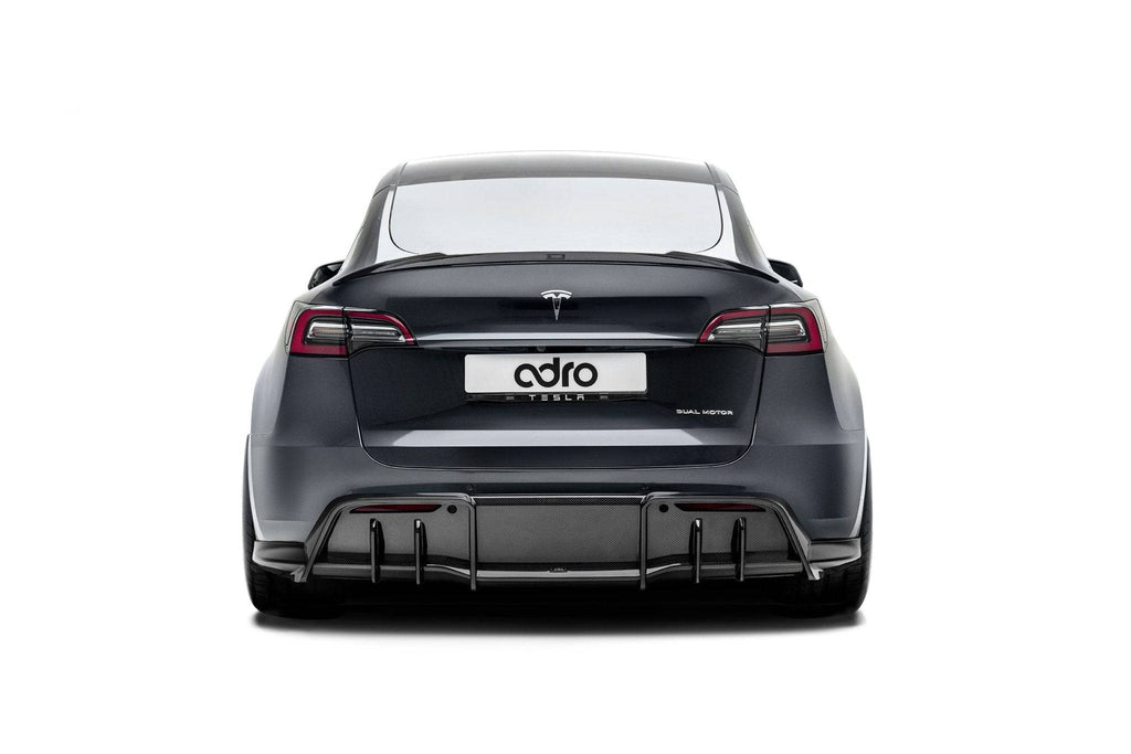 Tesla Model Y Pre-Preg Carbon Fibre Rear Diffuser by Adro (2020+) - AUTOID® - Rear Diffusers - Adro