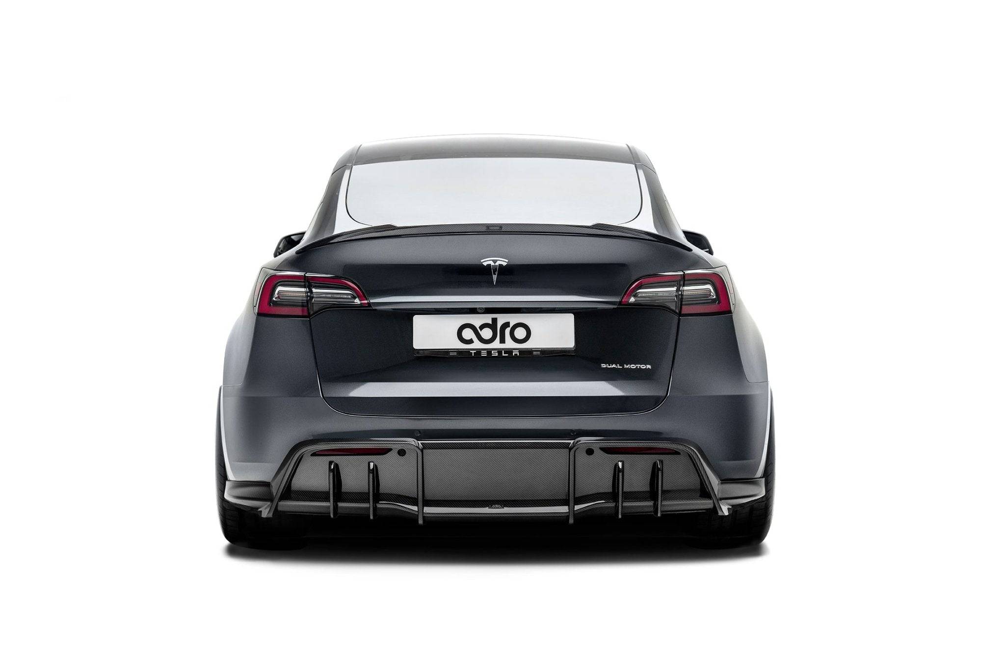 Tesla Model Y Pre-Preg Carbon Fibre Rear Diffuser by Adro (2020+) - AUTOID® - Rear Diffusers - Adro