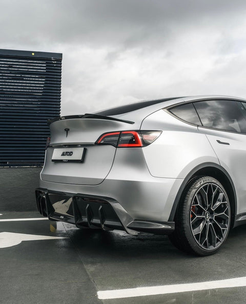 Tesla Model Y Pre-Preg Carbon Fibre Rear Spoiler by Adro (2020+) - AUTOID® - Rear Spoilers - Adro