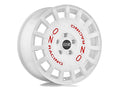 OZ Racing Rally Racing Alloy Wheel - Race White + Red Lettering