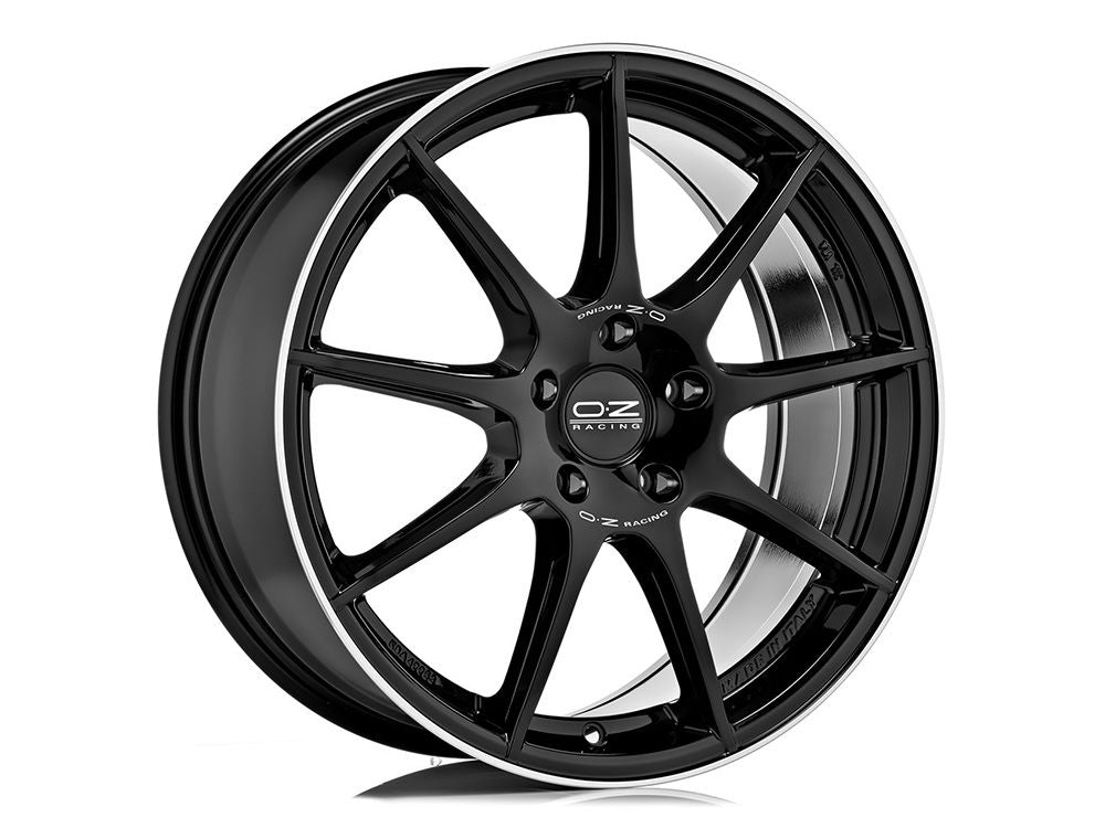 OZ Racing Veloce GT Alloy Wheel - Gloss Black Diamond Lip