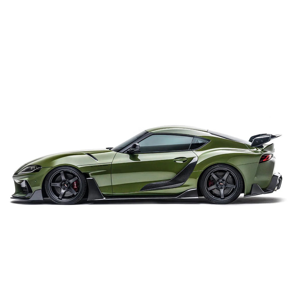 Toyota GR Supra A90 Mk5 Carbon Fibre Integrated Fender Panel Side Skirts V2 by Adro (2019+) - AUTOID® - Side Skirts & Winglets - Adro