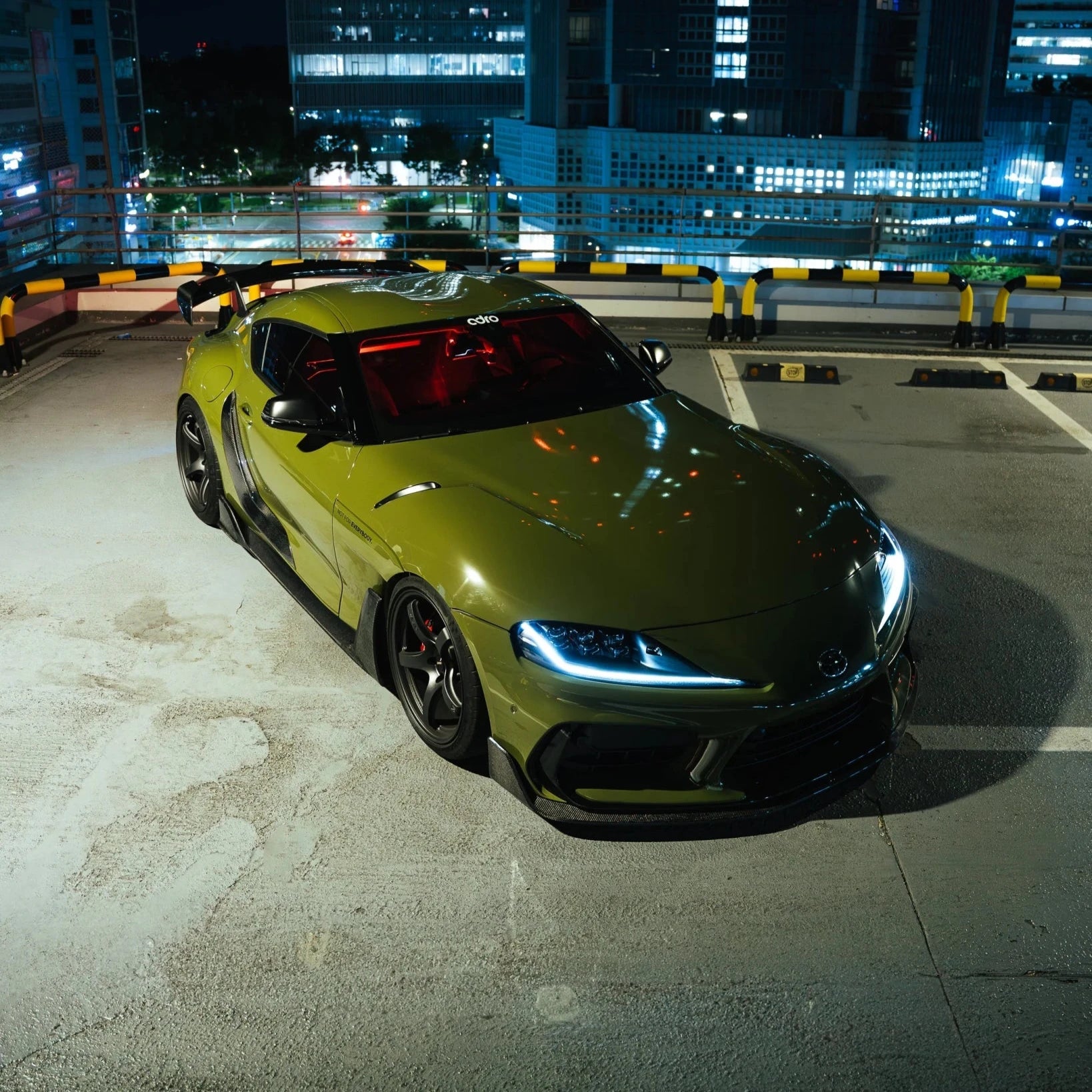 Toyota GR Supra A90 Mk5 Carbon Fibre Integrated Fender Panel Side Skirts V2 by Adro (2019+) - AUTOID® - Side Skirts & Winglets - Adro