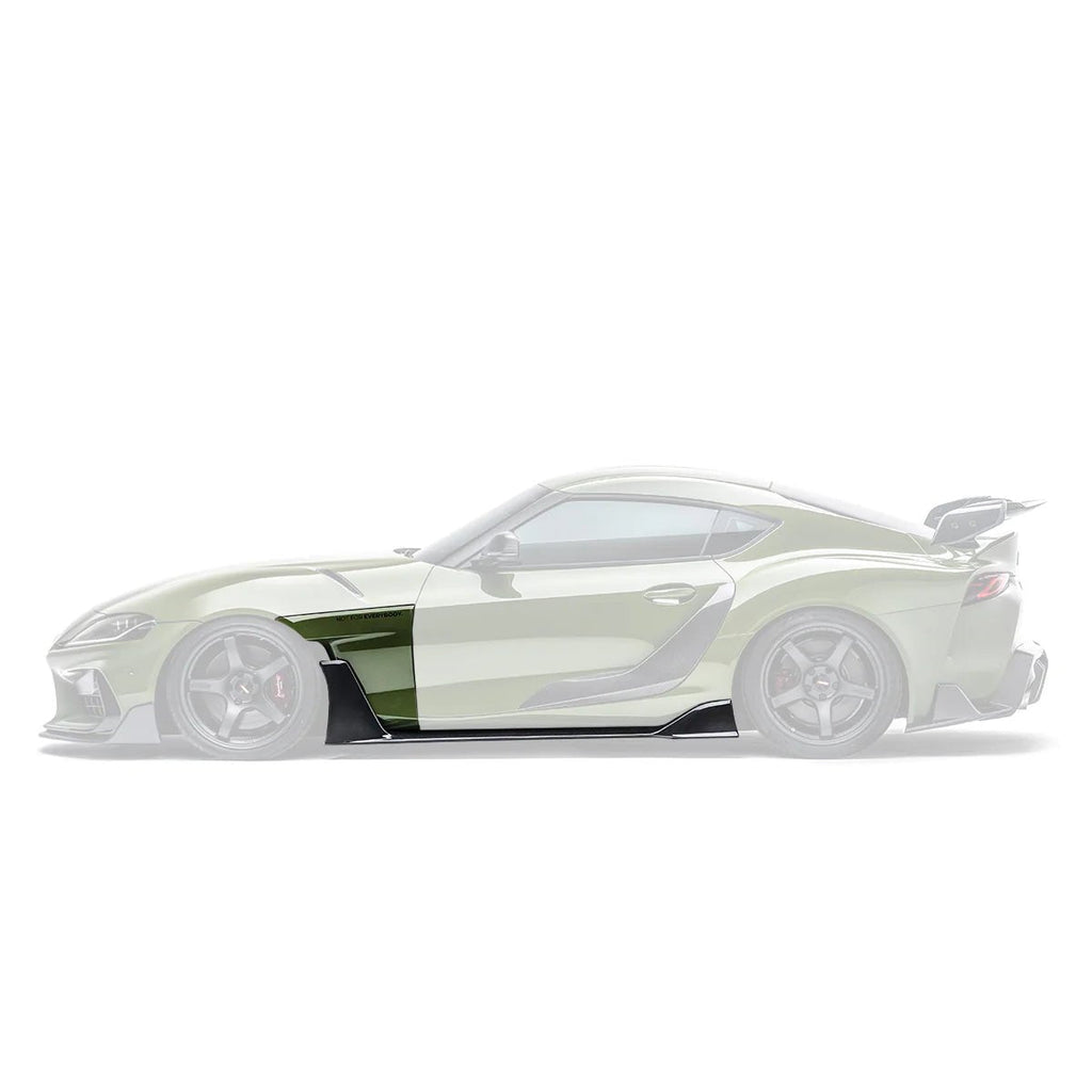 Toyota GR Supra A90 Mk5 Carbon Fibre Integrated Fender Panel Side Skirts V2 by Adro (2019+) - AUTOID® - Side Skirts & Winglets - Adro