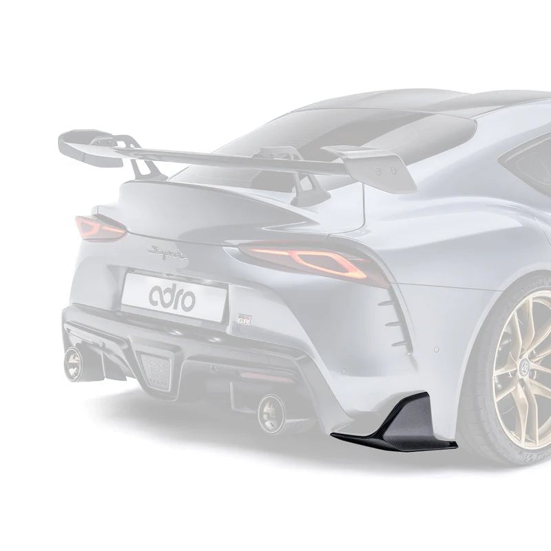 Toyota GR Supra A90 Mk5 Carbon Fibre Rear Winglets by Adro (2019+) - AUTOID® - Side Skirts & Winglets - Adro