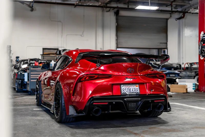 Toyota GR Supra A90 Mk5 Carbon Fibre Rear Winglets by Adro (2019+) - AUTOID® - Side Skirts & Winglets - Adro
