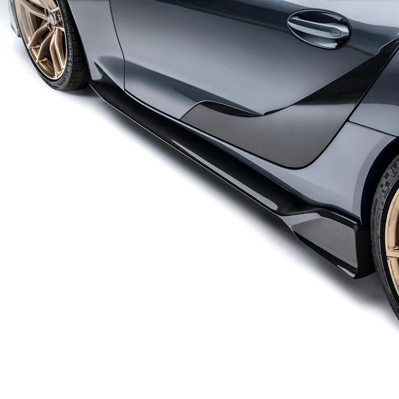 Toyota GR Supra A90 Mk5 Carbon Fibre Side Skirts by Adro (2019+) - AUTOID® - Side Skirts & Winglets - Adro