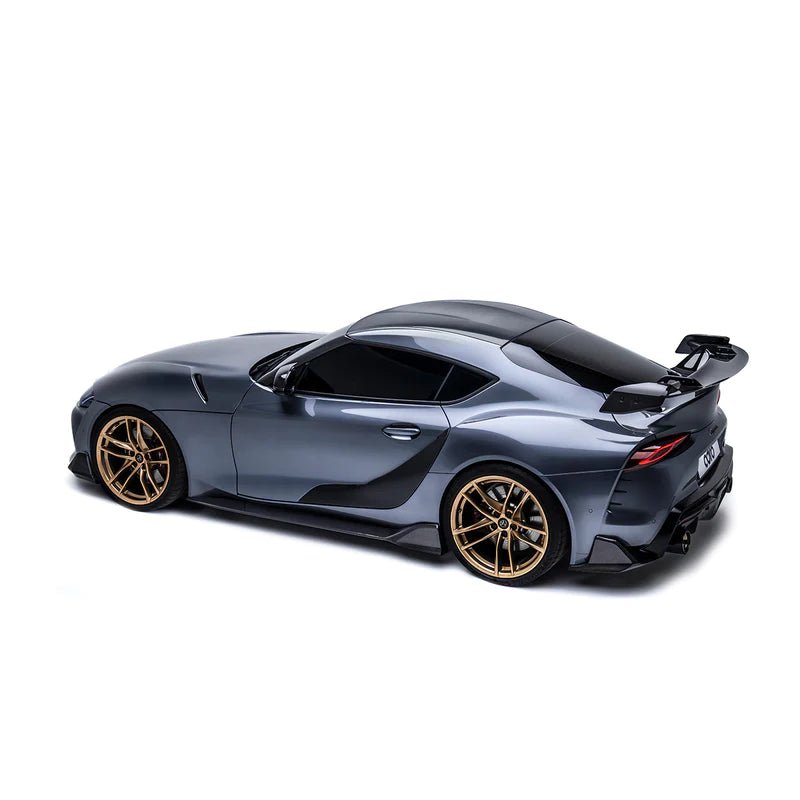 Toyota GR Supra A90 Mk5 Pre - Preg Carbon Fibre Swan Neck AT - R Rear Wing by Adro (2019+) - AUTOID - Rear Wings - Adro