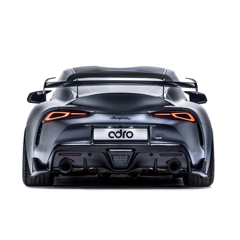 Toyota GR Supra A90 Mk5 Pre-Preg Carbon Fibre Swan Neck AT-R2 Rear Wing by Adro (2019+) - AUTOID® - Rear Wings - Adro