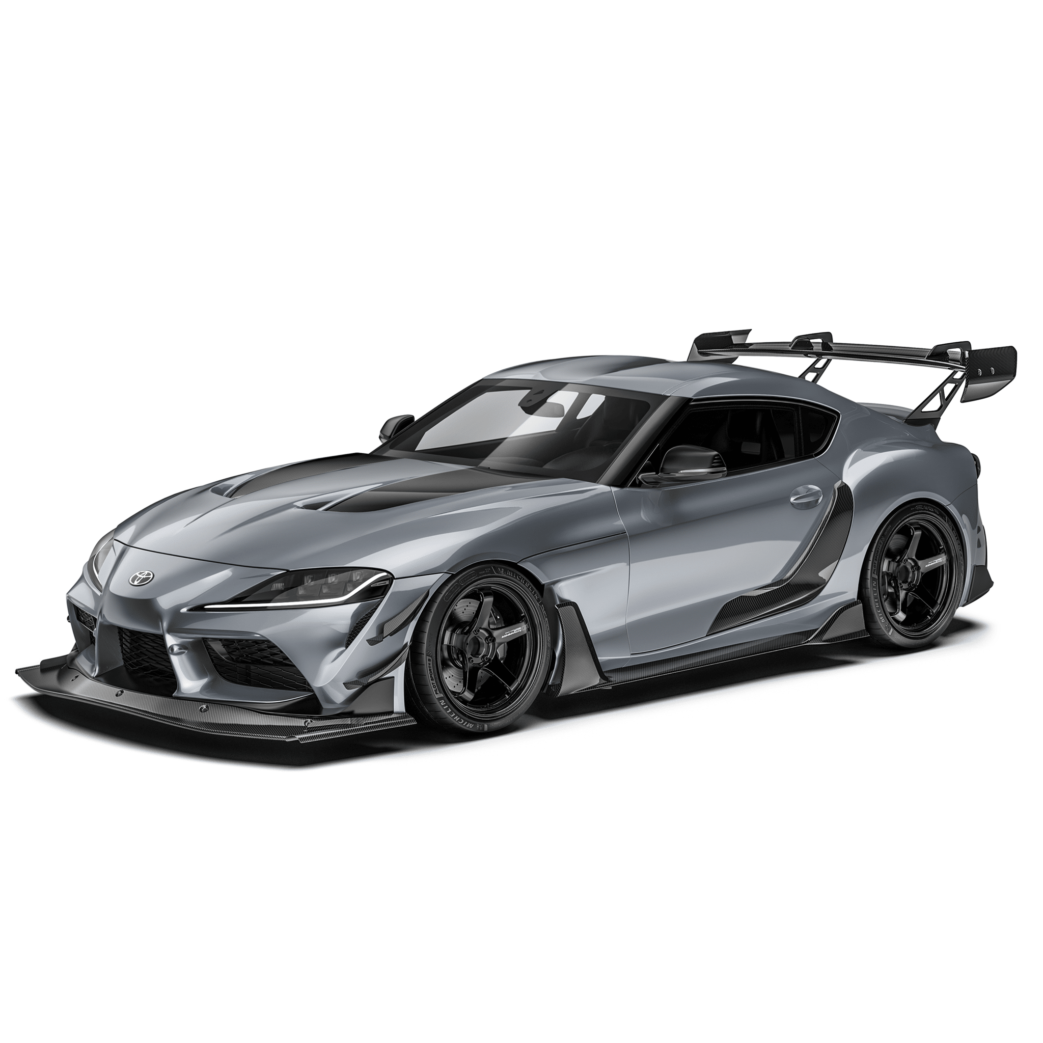 Toyota GR Supra ARD Prepreg Canards (Stock Bumper) by Adro - AUTOID® - Canards & Winglets - Adro